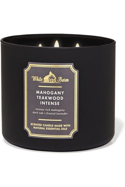 Bath & Body Works Mahogany Teak 3-Wick Luxury Jar Candle, 411 g