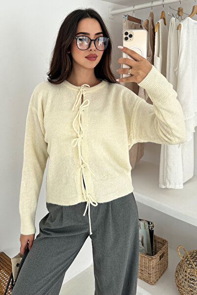 Noa Noa Women's Bow Detail Textured Knitwear – Creative & Urban Style