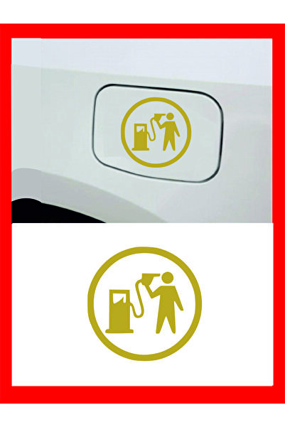 pınaxar Tank Fuel Cap Auto Sticker - Car Sticker - Auto Sticker - 13cmx13cm