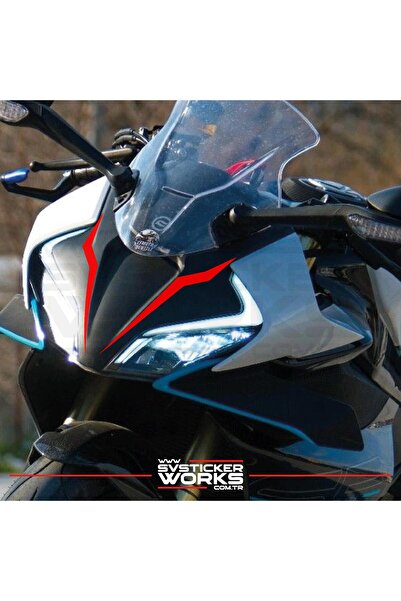 ARONA CFMOTO 450SR Sticker Ön Kafa Çift Çizgi Dekor Sticker Etiket Modeli