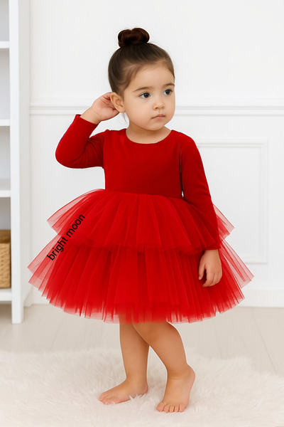 bright moon Girl's Tutu evening dress