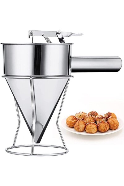 Twinkle Mart Pancake Batter Dispenser Stainless Steel with Stand and Detachab...