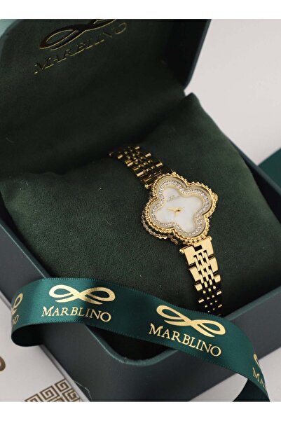 marblino ساعة نسائية أنيقة من الفولاذ المقاوم للصدأ