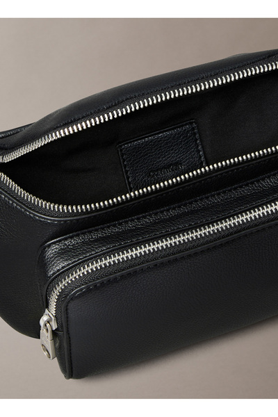 Calvin Klein Siyah Erkek Bel Çantası WEBBING STRAP WAISTBAG