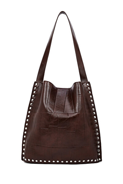 Derimod Women's Brown Printed Shoulder Bag 25Abd244126