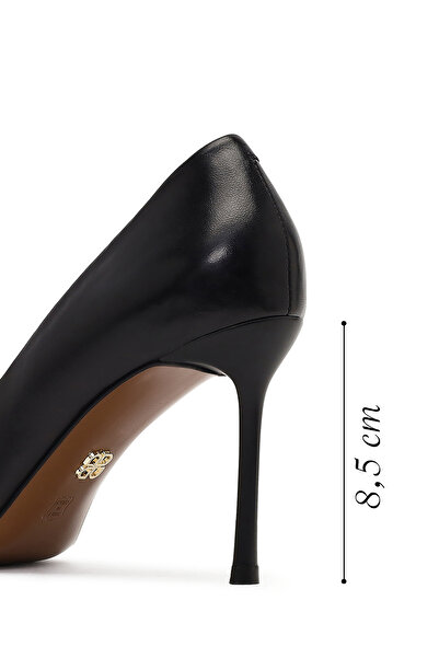 Derimod Kadın Siyah İnce Topuklu Deri Stiletto 25AFD100818