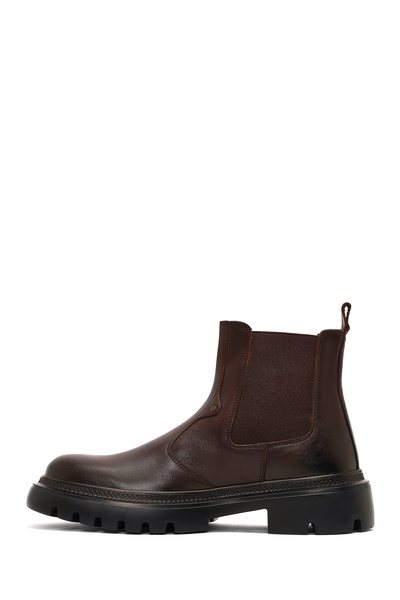 Derimod Erkek Kahverengi Deri Chelsea Bot 25WFD701818
