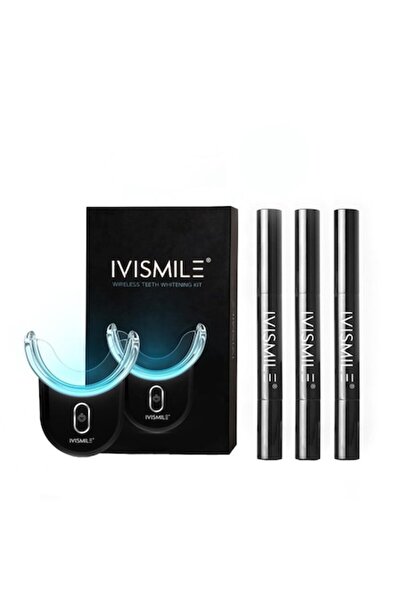 ivismile Wireless PRO Teeth Whitening Kit, LED Device, Gel Pens, Tray