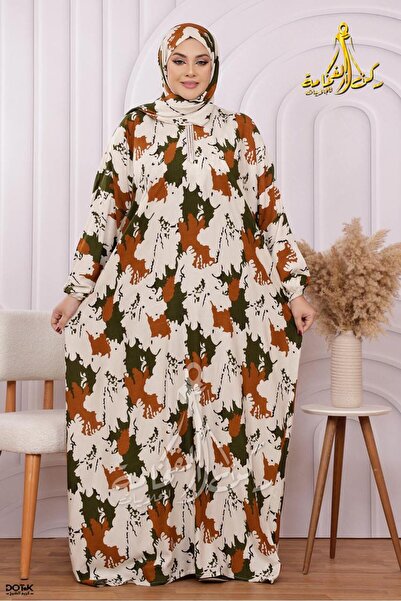 Generies Viscose prayer shawl with attached anti-shrinkage scarf