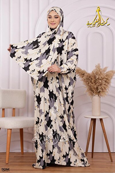 Generies Viscose prayer shawl with attached anti-shrinkage scarf