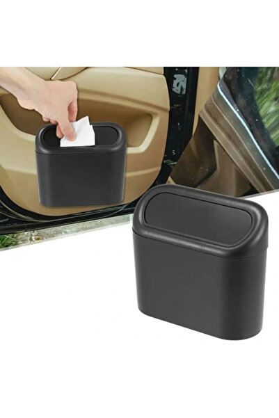 shopwave Car Trash Can with Lid Organizer Black (5047)