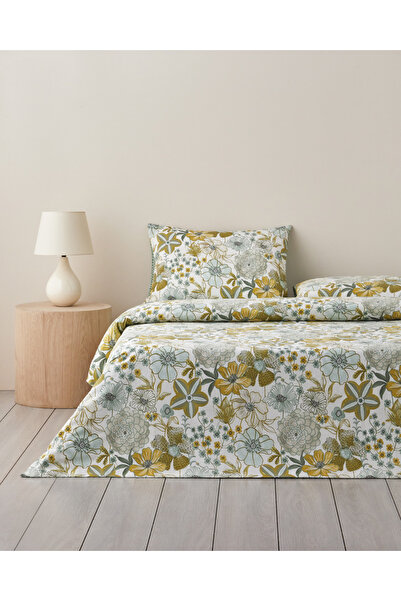 English Home Σετ Παπλωματοθήκης Garden Glory Cotton Single με σεντόνια 160x22...