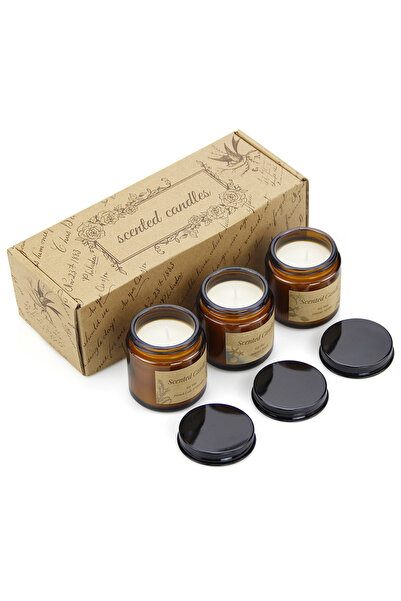 Generic 3Pcs Scented Candles, Aromatherapy Candle, Soy Candle Gift for Home SPA Yoga, Odor Eliminating