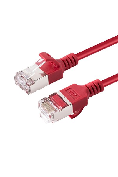 Other Cablu de rețea MicroConnect CAT6A U-FTP Slim, LSZH, 0.50m, Roșu, V-FTP6...