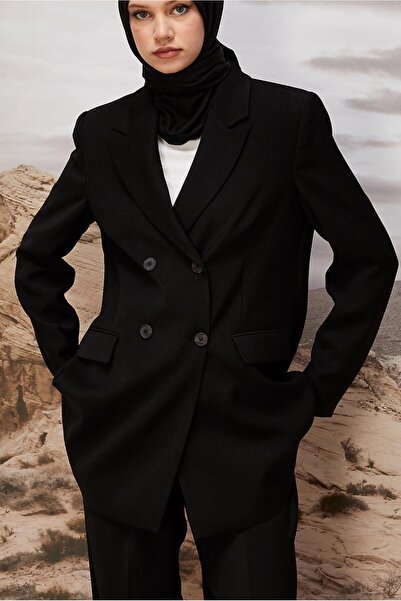 Alvina Kruvaze Collared Pants Suit 30543