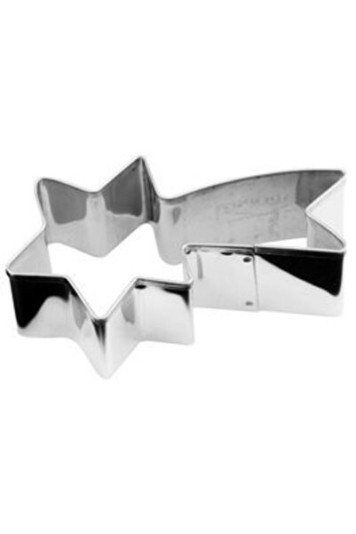 Paderno Stainless steel comet-shaped cookie cutter