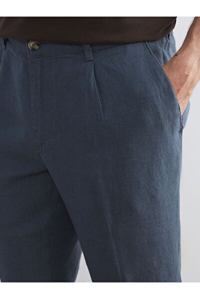 LC Waikiki Southblue Standard Fit Linen Men's Trousers