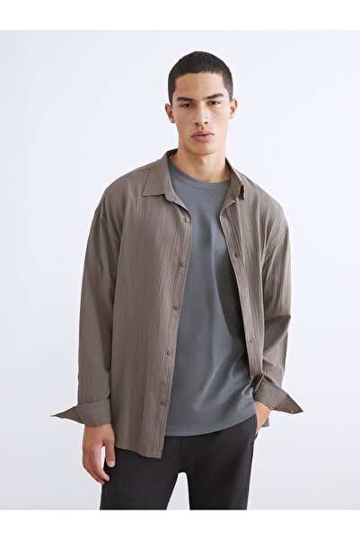 LC Waikiki Cămașă pentru bărbați XSIDE cu textura confortabilă