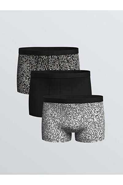 LC Waikiki Set de 3 boxeri flexibili pentru bărbați din bumbac de formă standard