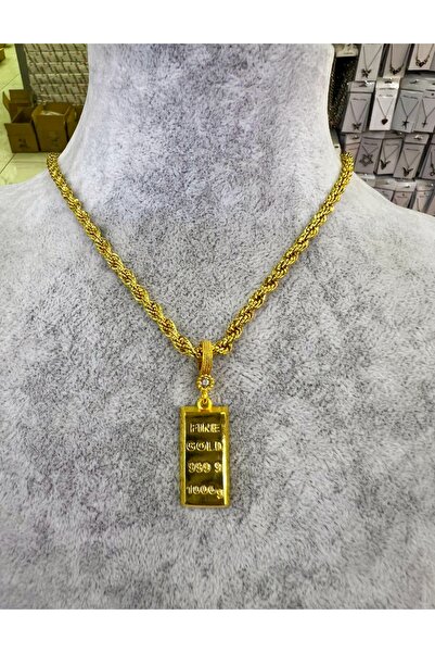 RLX BUJİTERİ Colier din aur placat cu aur, rezistent la înnegritare Hobby