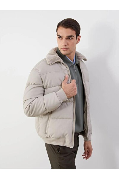 LC Waikiki Standard Fit Shirt Collar Men's Leather Look Jacket (W5)