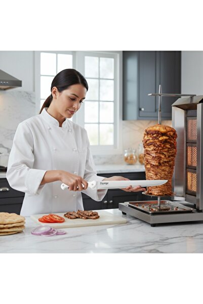 Prestige Professional Butcher Knife 12 inch - White | Carving Slicing Meat Knife | PR49350