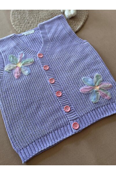 EM&FA TEKSTİL Papatya Model Selanik Knitted Girl's Vest