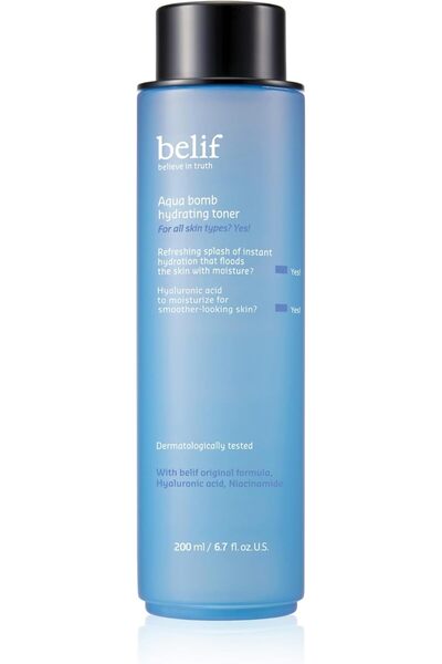 BELIF تونر أكوا بومب المرطب مع النياسيناميد وحمض الهيالورونيك