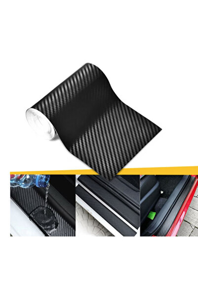 BASHAR Banda Adeziva Carbon 10 cm x 5 metri pentru Protectie si Tuning Auto LY