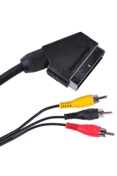 OEM Cablu SCART - 3RCA, 1.5m