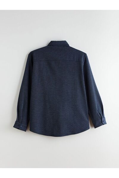 LC Waikiki SOUTHBLUE Büyük Beden Regular Fit Uzun Kollu Erkek Gömlek