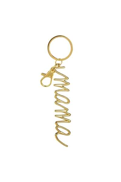 MYONNA IT & E- COMMERCE Metal keychain "Mamma" — Gold, 9.5 cm