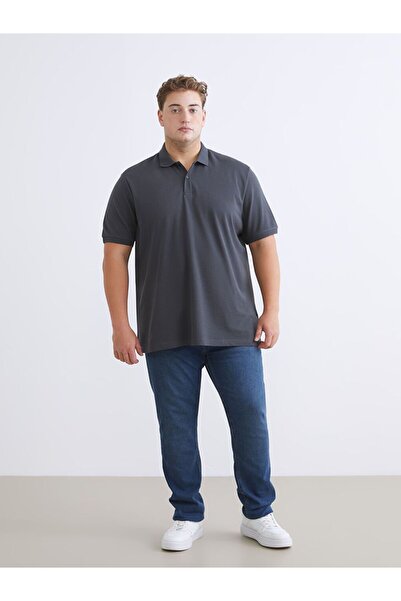 LC Waikiki Lcwaikiki Classic Large Size Polo Neck Pique Men's T-Shirt