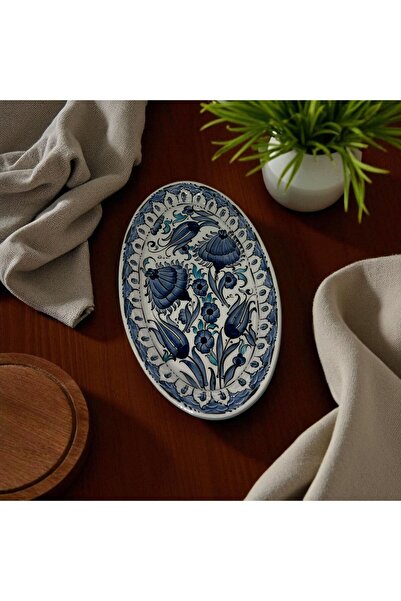 NidaSanatEvi Handmade Ceramic Boat Plate