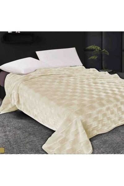 ALBAGSHI Hi Crest Plain Double Blanket (200x240 cm)