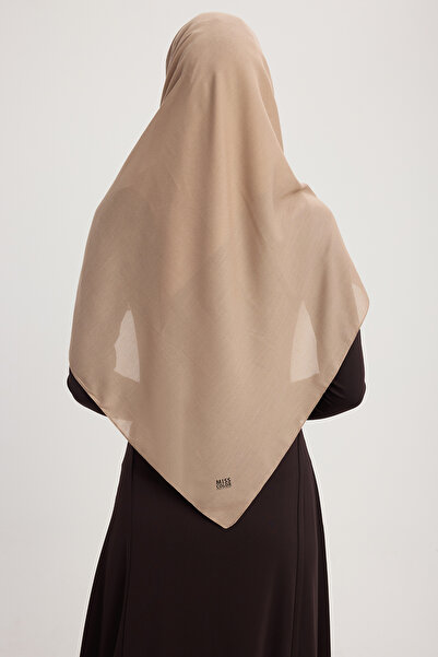 MıssColor A2801 Large Chiffon Scarf 120X120 - Mink