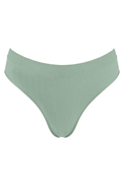 SHOPIENS Women's Seamless Ribbed Panties, Khaki, One Size, MYONNA IT & E-COMMERCE