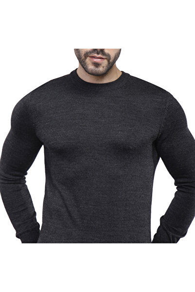 COUP سترة رجالية كاجوال بأكمام طويلة - فحمي