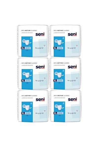 Seni pachet: Scutece pentru adulți Active Classic nr. 4 XL (30 buc x6) + Șerv...