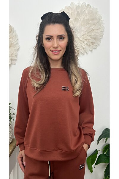 styleFlex Women's elastic viscose tracksuit with applied stones