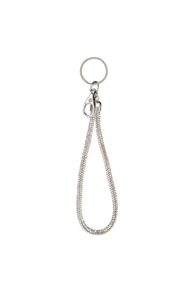 SHOPIENS Metal Keychain, Holographic Rhinestone, 15cm, Silver, MYONNA IT & E-COMMERCE