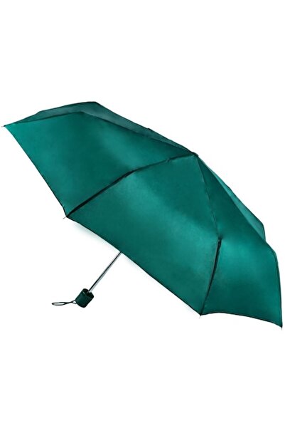 SHOPIENS Folding Umbrella, Solid Color, Manual Opening, Petrol, 53cm, 100cm Diameter