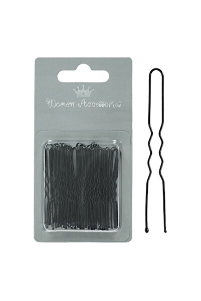SHOPIENS Set agrafe de păr, 40-50 buc, negre - MYONNA