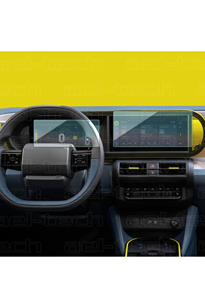 ael-tech شاشة حماية نانو 9H متوافقة مع عدادات وملاحة فيات باندا الرقمية 2025