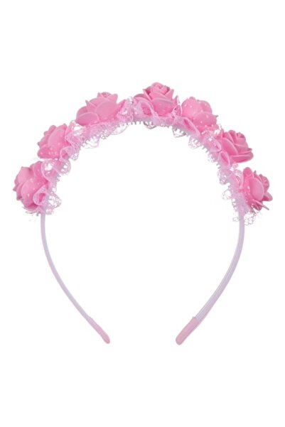 SHOPIENS Coroană de păr roz trandafir pentru copii
