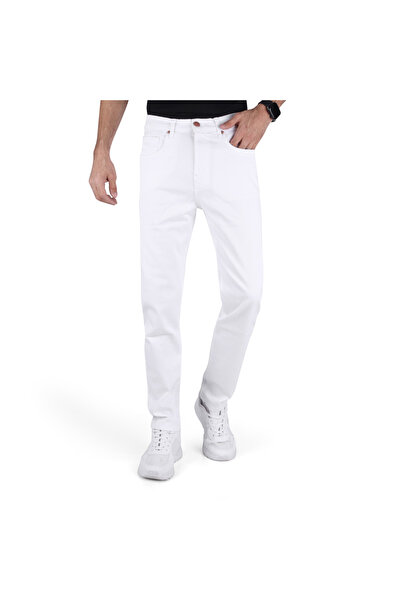 COUP بنطلون جينز رجالي عصري - أبيض