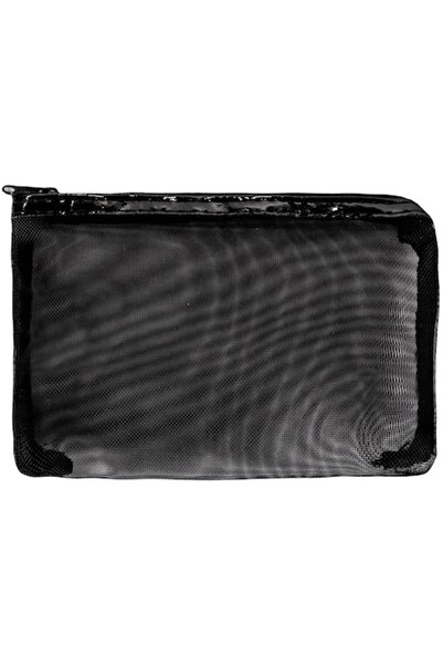 SHOPIENS MYONNA Mesh Wallet, 19x13 cm, Black PVC