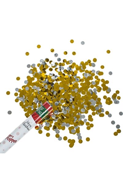 MYONNA IT & E- COMMERCE Christmas Party Popper Cannon, Gold-Silver Model, Recommended Age 14+