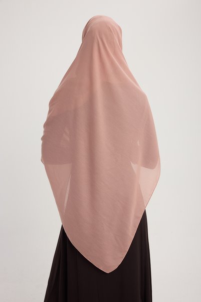 MıssColor A4801 وشاح شيفون كبير 140x140 - سلمون