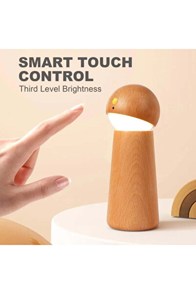 Generic GOOD Voice Activated Sensor Light | Voice Activated Rechargeable Night Light (Light Wood)